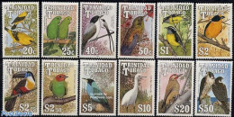 Trinidad & Tobago 1990 Birds 12v WM CA Italic, Mint NH, Nature - Birds - Woodpeckers - Toucans - Trindad & Tobago (1962-...)