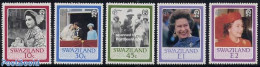 Eswatini/Swaziland 1986 Queen Birthday 5v, Mint NH, History - Kings & Queens (Royalty) - Familles Royales