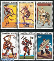 Mali 1972 Dances 6v, Mint NH, Performance Art - Various - Dance & Ballet - Music - Folklore - Tanz