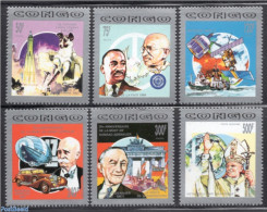 Congo Republic 1992 Events 6v, Mint NH, History - Nature - Religion - Transport - Germans - Gandhi - Nobel Prize Winne.. - Mahatma Gandhi