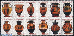 Suriname, Republic 2004 Olympic Games 12v [+++++], Mint NH, Nature - Sport - Horses - Olympic Games - Art - Ceramics - Porcelaine