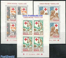 Togo 1959 Red Cross 3 S/s, Mint NH, Health - Red Cross - Croix-Rouge