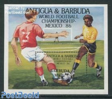 Barbuda 1986 World Cup Football Mexico S/s, Mint NH, Sport - Football - Barbuda (...-1981)