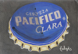 I6-133 Litografía Cerveza Pacifico Clara México. The Invertium Collection. - Advertising