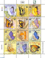 Marshall Islands 2000 Butterflies 12v M/s, Mint NH, Nature - Butterflies - Other & Unclassified