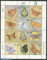 Marshall Islands 2002 Butterflies 12v M/s, Mint NH, Nature - Butterflies - Other & Unclassified