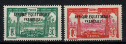 Gabon - YV 116A & 117 N* MH , Partie Centrale De Série , Cote 5,50 Euros - Ongebruikt