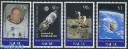 Nauru 1999 Moonlanding 4v, Mint NH, Transport - Space Exploration - Autres & Non Classés