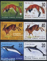 Cyprus 2004 Mammals 3x2v [:], Mint NH, Nature - Animals (others & Mixed) - Rabbits / Hares - Sea Mammals - Nuovi