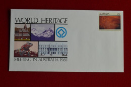 1981 Australia Mint Fdc Everest World Heritage Stationery Cover - Escalade