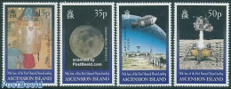 Ascension 1999 Moonlanding Anniversary 4v, Mint NH, Transport - Space Exploration - Ascension