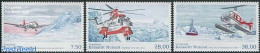 Greenland 2012 Air Traffic 3v, Mint NH, Transport - Helicopters - Aircraft & Aviation - Ships And Boats - Unused Stamps