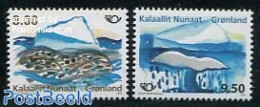 Greenland 2012 Norden 2v, Mint NH, History - Nature - Europa Hang-on Issues - Sea Mammals - Ungebraucht