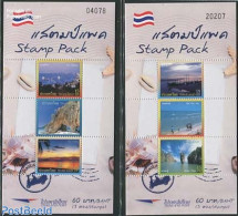 Thailand 2012 Coastal Landscapes 2 S/s, Mint NH, Nature - Transport - Various - Horses - Ships And Boats - Tourism - Ships