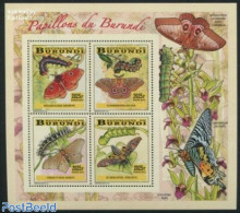 Burundi 2014 Butterflies 4v M/s, Mint NH, Nature - Butterflies - Altri & Non Classificati