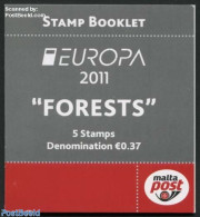 Malta 2011 Europa, Forests Booklet, Mint NH, History - Nature - Europa (cept) - Flowers & Plants - Malta
