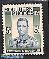 Rhodesia, Southern 1937 5Sh, Stamp Out Of Set, Unused (hinged) - Autres & Non Classés