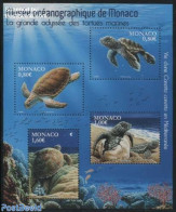 Monaco 2016 Sea Turtles S/s, Mint NH, Nature - Fish - Reptiles - Shells & Crustaceans - Turtles - Art - Museums - Ungebraucht