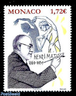 Monaco 2019 Henri Matisse 1v, Mint NH, Art - Paintings - Self Portraits - Nuevos