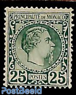 Monaco 1885 25c, Stamp Out Of Set, Unused (hinged) - Nuovi