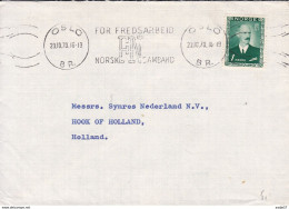 Norway For Fredsarbeid Norsk FNs Amband Oslo 23-10-1970 - Lettres & Documents