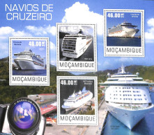 Mozambique 2014 Cruise Ships 4v M/s, Mint NH, Transport - Ships And Boats - Ships