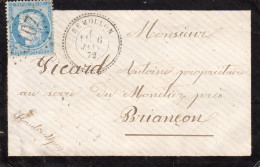 Basses-Alpes - Env Sans Corr Affr N° 60A Obl GC 3107 Tàd Type 24 Remollon - 1849-1876: Classic Period