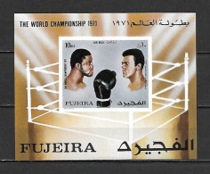 Fujeira 1971 Sports - Box - Mohamed Ali IMPERFORATE MS MNH - Fujeira