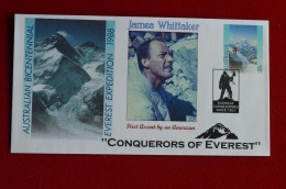 1988 Australia Bicentennial Special Conquerors Of Everest Stationery James Whittaker Mountaineering Escalade Alpinisme - Climbing