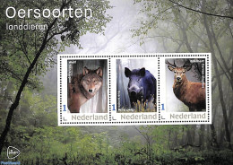Netherlands - Personal Stamps TNT/PNL 2021 Animals 3v M/s, Mint NH, Nature - Animals (others & Mixed) - Deer - Wild Ma.. - Autres & Non Classés