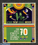 Israel 2022 Diplomatic Relations With Mexico 1v, Mint NH, Nature - Birds - Nuevos