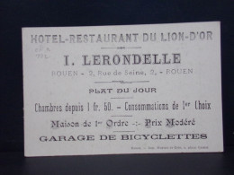 122 CHROMOS . PUPLICITE. HOTEL RESTAURANT DU LION D OR . I LERONDELLE . ROUEN 2 RUE DE LA SEINE . CYRANO DE BERGERAC - Advertising