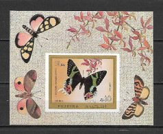 Fujeira 1971 Insects - Butterflies IMPERFORATE MS MNH - Mariposas