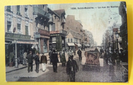 CPA  SAINT NAZAIRE ---LA RUE DE NANTES TRES ANIMEE. - Saint Nazaire