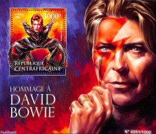 Central Africa 2016 David Bowie S/s, Mint NH, Performance Art - Music - Popular Music - Muziek