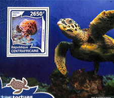 Central Africa 2016 Turtles S/s, Mint NH, Nature - Reptiles - Turtles - Repubblica Centroafricana