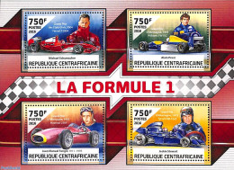 Central Africa 2016 Formula 1 4v M/s, Mint NH, Sport - Autosports - Repubblica Centroafricana