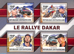 Central Africa 2016 Dakar Rallye 4v M/s, Mint NH, Sport - Transport - Autosports - Automobiles - Motorcycles - Autos