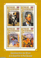 Central Africa 2016 Paul Cezanne 4v M/s, Mint NH, Art - Modern Art (1850-present) - Paintings - Centrafricaine (République)