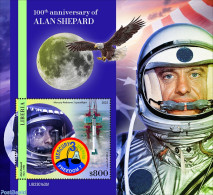 Liberia 2023 100th Anniversary Of Alan Shepard, Mint NH, Nature - Transport - Birds Of Prey - Space Exploration - Autres & Non Classés