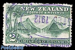 New Zealand 1902 2sh, Perf. 14, WM NZ-star, Used, Used Or CTO - Gebraucht