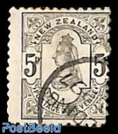 New Zealand 1891 5p, Perf. 12:11.5, Used, Used Or CTO - Gebraucht