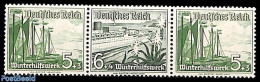 Germany, Empire 1937 5+6+5pf Combination, Mint NH, Transport - Ships And Boats - Ungebraucht