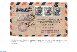 Spain 1948 Cover, See Description In Picture, Postal History - Covers & Documents