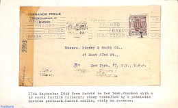 Spain 1944 Cover, See Description In Picture, Postal History - Covers & Documents
