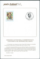 Italia 1994 ; Bollettino Ufficiale Delle Poste Italiane: Centenario Morte Di Lajos Kossuth. - 1991-00: Nieuw/plakker