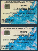 Télécartes France - Publiques N° Phonecote F75 + F76 - CHAPELLE ROYALE (50U Et 120U) - 1989