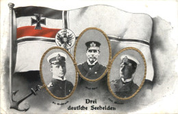 Marine - Drei Deutsche Seehelden - Weltkrieg 1914-18