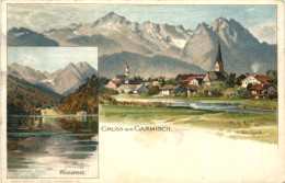 Gruss Aus Garmisch - Litho - Garmisch-Partenkirchen