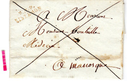 Basses-Alpes - LAC (04/09/1817) Marque En Rouge P5P / SISTERON - 1801-1848: Vorläufer XIX